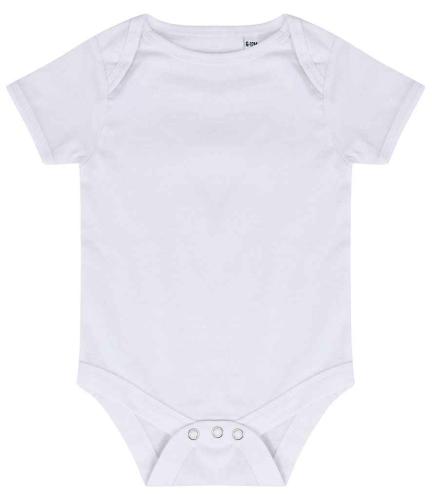 Larkwood Essential Short Sleeve Baby Bodysuit - WHI - 45446